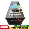 72V LIFEPO4 Electric Bicycle Scooter Battery 72V 30AH Laddningsbart batteri+5A -laddare