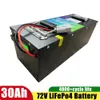 72V LIFEPO4 Electric Bicycle Scooter Battery 72V 30AH Laddningsbart batteri+5A -laddare