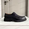 Men de qualidade Men, vestido de festas de casamento de casamentos de couro real masculino preto marrom diamante designer sapatos sola brogues oxford deslize no sapato 38-45