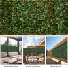 New Artificial Leaf Screening Roll Privacy Fence Wall Screen Hedge Fence Ivy Vine Leaves Decor per la decorazione del giardino all'aperto