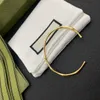 G-Armband, Gold-Bambus-Gelenk-Armreif für Frauen, offenes Titan-Stahl-Armband, Damen-Manschettenarmband, Liebhaber-Armband, Hochzeit-Liebhaber-Geschenk