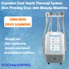 معدات ماكينة الصرمة الباردة T-Shock Cryoskin محمولة شد الجلد الساخن والبارد