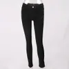 Jeans Femme Jeans Femme Fermeture éclair Dos Crayon Stretch Denim Skinny Jeans Pantalon Taille Haute Pantalon d'été en Coton pour Femme