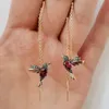 Dangle Earrings Chandelier Fashion Little Bird Drop Long Hange for Women Elegant Girl Tassel Earringスタイリッシュジュエリーパーソナリティギフト