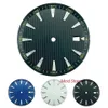 Reparatiehulpmiddelen Kits Zwart blauw wit zwart geel 33 2 mm steriele horloge wijzerplaat onderdelen voor NH35 NH36 Mov't Splint Vertical Stripes300F