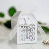 50pcs de casamento ocidental Candy Chocolate Caixa Hollow Gift Wrap Christian Cross White Paper Boxes YS0065