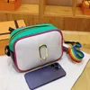 Camera bag Rainbow bags Patchwork bag shoulder handbag temperament totes summer fashion Mommy bags Low price Designer bag cossbody letter Artwork clutch