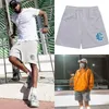 Pantalones cortos para hombre Diseñador de hombres para mujeres Pantalones de playa transpirables de malla Serie deportiva Pantalón de baloncesto York City Skyline Gym Workout