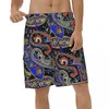 Shorts pour hommes Cool Beach Paisley Pattern Bohemia Hippie With Pocket Men Beachwear Surf Boardshorts