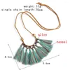 Pendant Necklaces 2023 Retro Long Tassel For Women Flower Ethnic Bohemian Sweater Chains Necklace African Jewelry