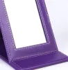 PU miroirs pliants petite taille couleur bonbon miroir cosmétique rouge noir violet multi couleurs cosmétiques accessoires nouveauté 8hl L1