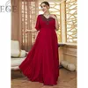 Robes de grande taille soirée rouge élégante pour les femmes potelées robe longue de luxe décontractée 4XL 230518