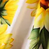 Family Matching Outfits Sunflower Print Dress for Women Girls TwoWays Wear Long Maxi Dresses Mommy and Me Clothes Holiday Beach Look 230518