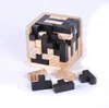 Intelligence toys Novelty Funny Educational Wood Puzzles For Adults Brain Teaser Black and white Ming lock Luban lock