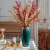 Kwiaty dekoracyjne złote sztuczne rośliny kwiat eukaliptus liść ginkgo na ślub Decor Decor Table Dekoracja