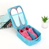 Sacs de rangement quatre couleurs sac à chaussures pour voyage Portable organisateur de bagages 3 paires de chaussures conteneur Nylon 30 13 21 cm boîte