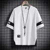 Tshirts masculins manches courtes en été harajuku coréa mode blanc noir t-shirt streetwear hip hop oversize tshirt t-t-t-t-shot 230518