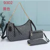 2023 Nouveaux arrivas 3 pièces Set Top Quality Famous Brand Femmes Designer Sac Sac en cuir sac en cuir sac pour femmes sacs de bandoulière Michael SS Kor Sacs 9302