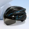 オートバイヘルメットロードマウンテンバイクヘルメットヘルメットアンチ衝突ヘッド保護セーフティハットテールライトポータブルライトウェイト調整可能