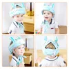 Caps Hats Baby Safety Helmet Head Protection Hat Toddler Anti-fall Pad Children Learn To Walk Crash Cap Adjustable Protective Headgear 230517