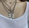 Chokers Women 2st/Set Men Friend Double Friendship Pendant Necklace 230518