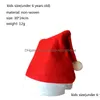 Рождественские украшения светодиодные шляпы adt kids santa claus красные шляпы косплей вечеринка по костюме доставка дома праздничные поставки Dhawb dhawb