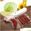 Other Kitchen Dining Bar Electric Vacuum Food Sealer Plastic Package Bag Sealing Hine Household Kitchen Keep Fresh Drop Delivery Dhucq