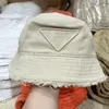 stor stråhatt designer Mössmössa för män och kvinnor, märke skugga hatt Fiskarhatt med inverterade triangelbroderibokstäver för solskydd
