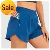 Lululemens moldando o yoga multicolor solto respirável esportes de secagem rápida shorts gostosos de calcinha feminina Skirtot2vw1ntlu