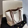 Stuff säckar Nytt i designer Tote Bag Women Beach Office Crossbody Ladies Tote Bag Shopping Esthetic Sac Femme Bandouliere Women's Handbag