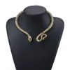 Chokers Vintage Snake Statement ketting open verstelbare choker -kragen boho etnische accessoires groothandel sieraden geschenken 230518