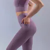 Aktiv-Sets, zweiteiliges Set, Damen-Körper-Fitness-Yoga-Kleidung, hautfreundliche nackte Sportweste, schnell trocknende, feuchtigkeitsableitende Laufhose, Anzug, Leggings