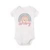 Trajes a juego de la familia Rainbow Outfit Dad Mom and Me Shirt Moda Baby Bodysuits Brother Sisters Life Look 230518