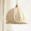 Hangende lampen Noordelijke stof lichten Slaapkamer Bedroom Lamp Moderne eetkamer Doek Hanging Living Decor Home verlichting armaturen