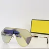 Braune Gläser, goldene Metall-Sonnenbrille FE40080U Herrenbrille Titan, übergroße Augenschutz-Sonnenbrille, Hardware-Modemarkenbrille