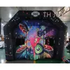 wholesale outdoor activities customized disco night club tent outdoor black 6x4m Inflatable nightclub party tent for sale