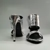 Sandals Gullick Handmade Women Mules Stiletto Heels Fashion Open Toe 4 Colors Party Shoes Eu Plus Size 36-46