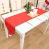 Juldekorationer Navidad Santa Claus Hat Table Runners 2023 Trackan för Home Non Woven Quality Xmas Ornament