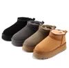 Ugges New Designer Snow Boots Tazz Australian Slipper Platform Fluffy Mules暖かい冬女性ブーティー豪華な靴ボットUG GS2023