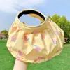 Cappelli Bambini Visiera parasole Berretto per ragazze Estate Bambini Colore sfumato Conchiglie Coda di cavallo Cappello a cilindro vuoto Neonati Cappellini da spiaggia