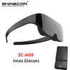 Smart Glasses VR SHINECON SC-AI08 Imax Glasses Wearable Home Theater Smart Wireless Glasses Virtual Reality Glasses All-in-one Machine 230518