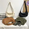 Evening Bags Logy Cotton Teenager Casual Canvas Big Capacity Shoulder Bag For School Female Multi-pockets Book Slouchy Messenger