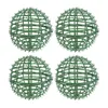 Decoratieve bloemen 4 pc's 3d krans orbs cirkel vormt plumeria planten draad frame topiary bol round globe