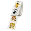 Wrap prezent 50500pcs Cartoon Animal Children Stake Label DZIĘKUJĘ CUTY ZYSUKO