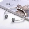 Crystal Diamond Cuff Cuff Bracelet لـ Pandora Pandora Real Sterling Silver Wedding Bracelets Jewelry for Women Charms Open Bangle with Original Box Set