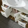 Bathroom Sink Faucets European Cabinet Oak Combination Floor Washing Washbasin Solid Wood Wash Basin Mirror