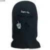 Beanie/Skull Caps Autumn Winter Warm Ski Mask Hats 3-Hole gebreide Volledig gezicht Cover Balaclava Bonnet unisex grappige feest borduurboons rijpetten J230518