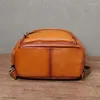 Sac à dos AETOO Retro Homme Peau de Vache Pâte d'Arbre Peau Sac Grande Capacité 15.6" ordinateur Voyage Authentique