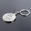 Party Supplies Mini 50 year perpetual calendar men's and women's universal key chain unique metal car key ring