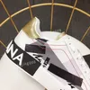 Projektant marki Casual Shoes Men Low Sole Canvas Buty skórzane czarne białe oryginalne sneakers
